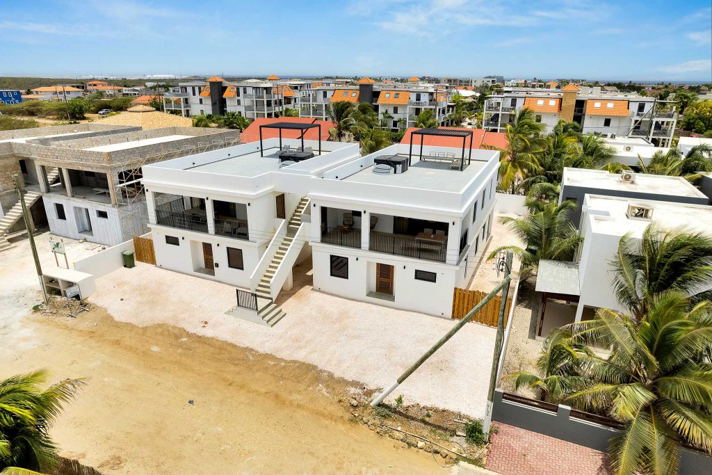 A new development project in on Bonaire: Hatri Apartments. 8 spacious apartments with two bedrooms and two bathrooms.